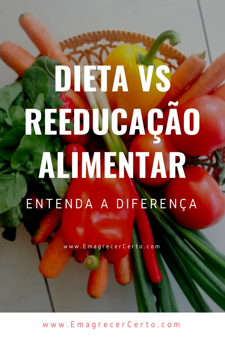 Dieta vs Reeducação Alimentar Saiba a diferença Emagrecer Certo