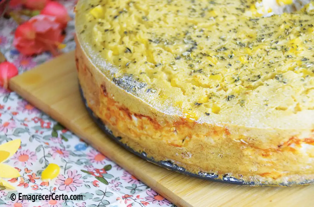 Torta cremosa de frango Emagrecer Certo Receitas saudáveis