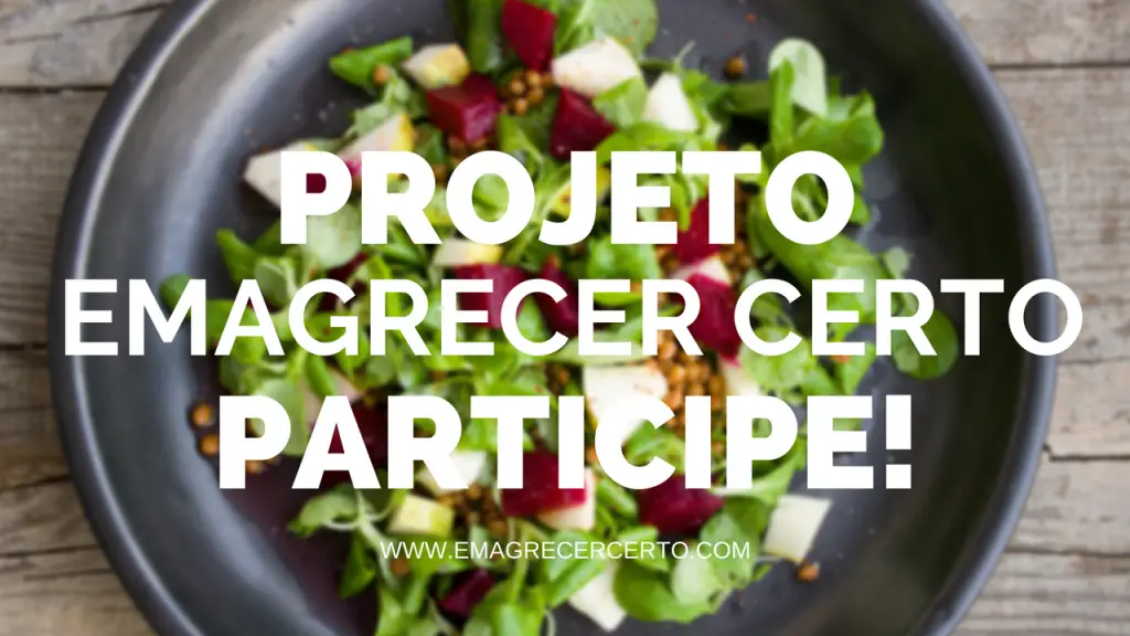 Projeto emagrecer certo Participe