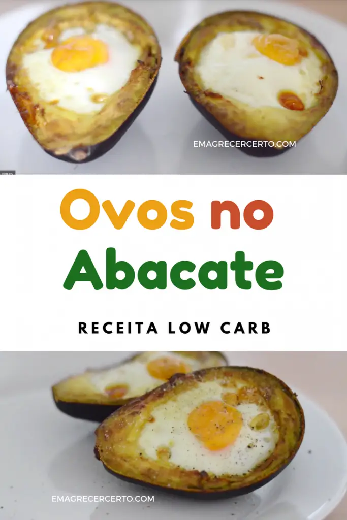 Ovos assados no abacate - low carb