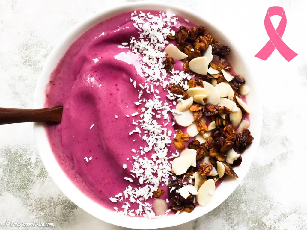 smoothie de tigela rosa blog emagrecer certo