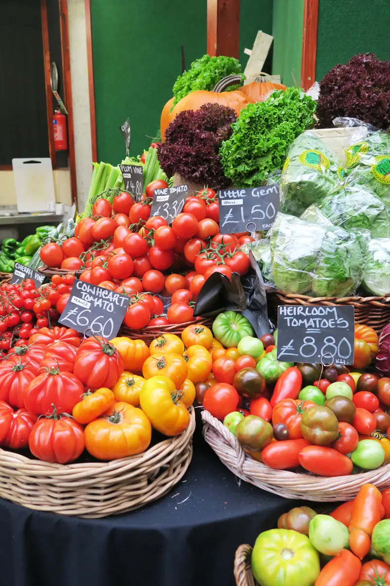 borough market london tomatoes