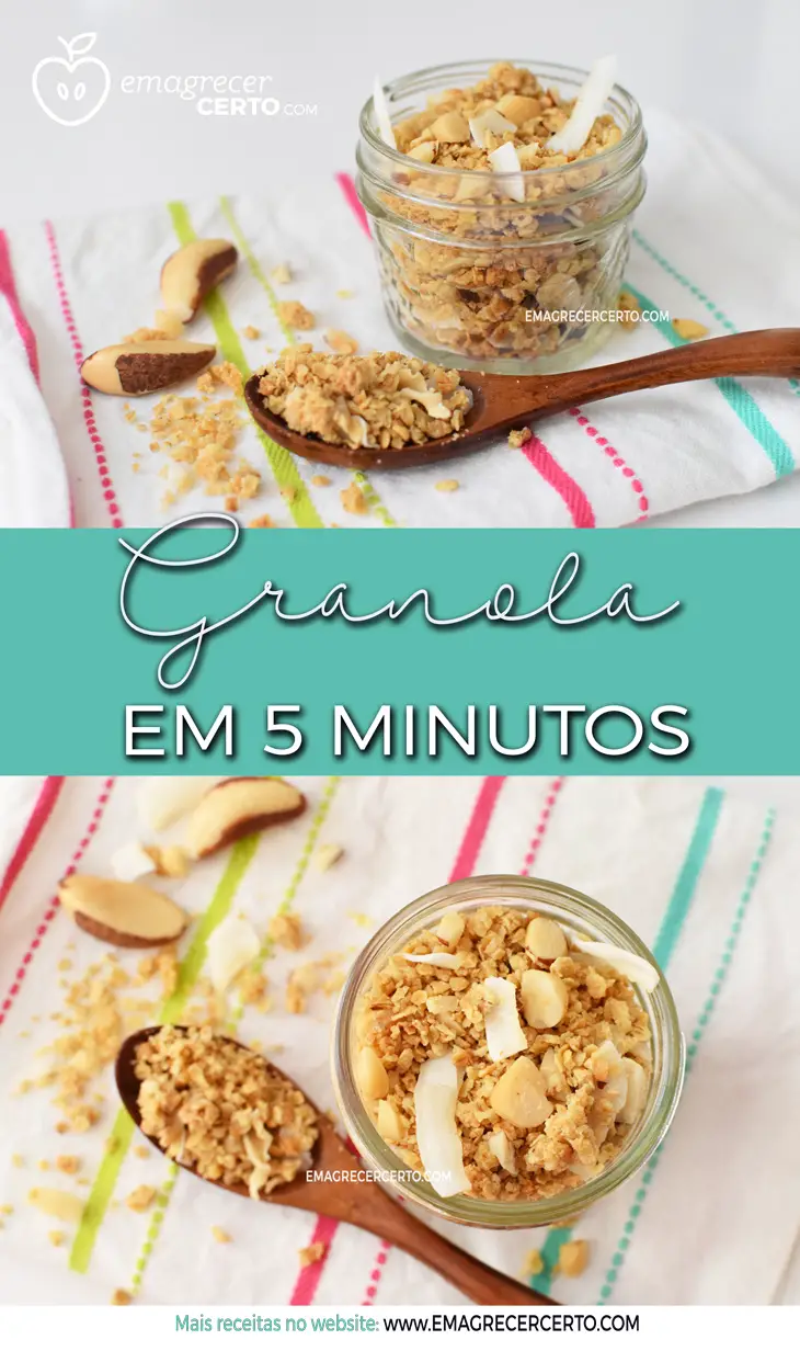 Como fazer granola em 5 minutos