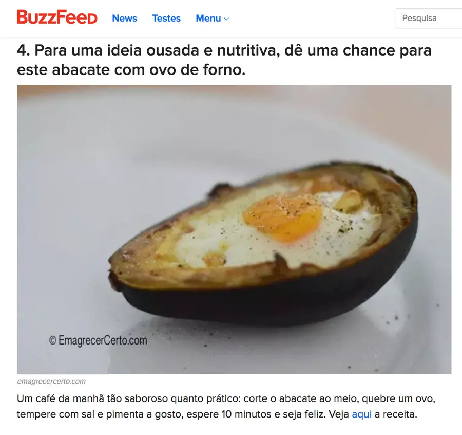 destaque Buzzfeed Brasil blog emagrecer certo