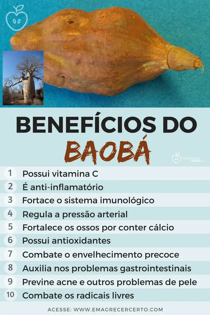 Superfood BAOBÁ - Benefícios e como usar - EmagrecerCerto.com