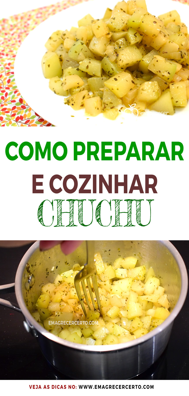 Como Preparar e Cozinhar Chuchu | EmagrecerCerto.com #chuchu #refogado