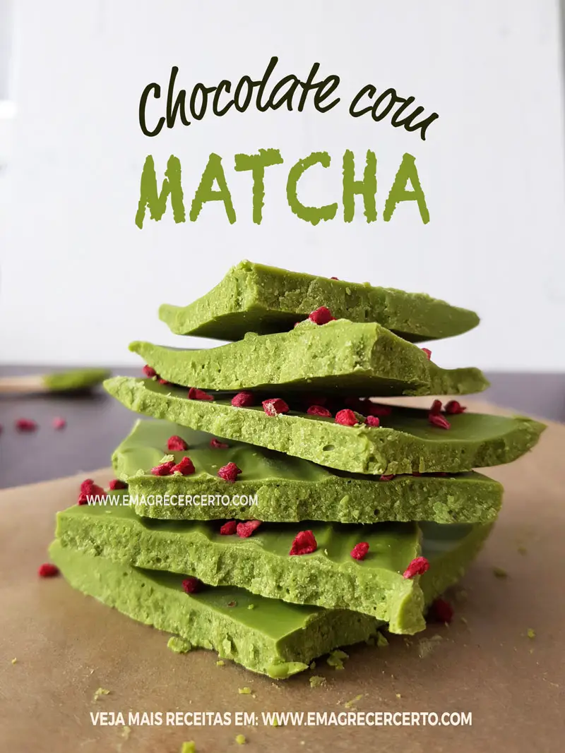 Chocolate com matcha | Blog EmagrecerCerto.com #emagrecer #matcha #chocolate #gourmet