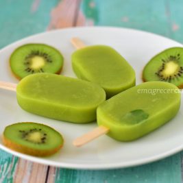 Picolé de kiwi natural | Blog Emagrecer Certo #frutas #saudável