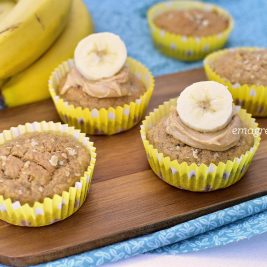 Muffim de banana com especiarias | Blog Emagrecer Certo #receitasaudavel #muffindebanana