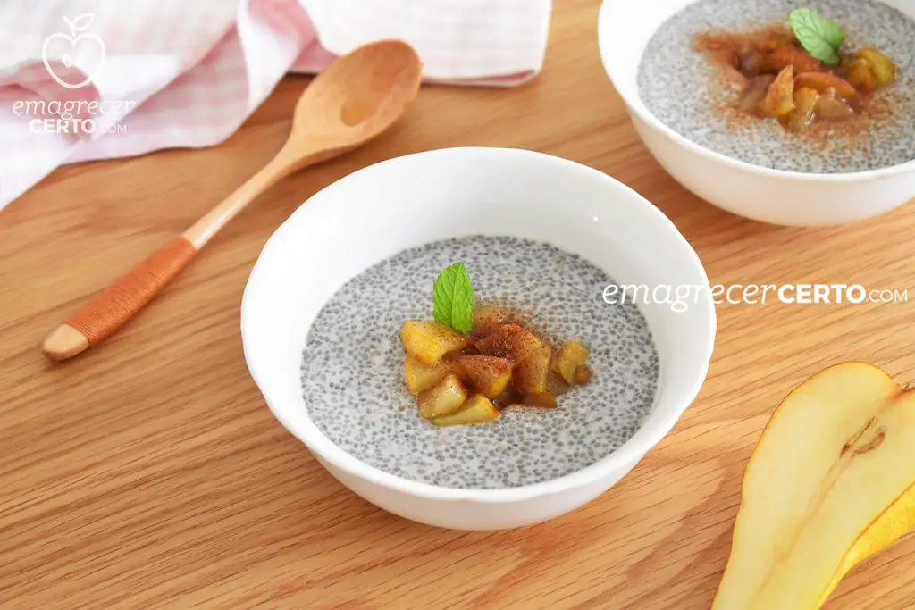 Pudim de chia saudável | Blog Emagrecer Certo #chiapuding #nutricao #emagrecercerto