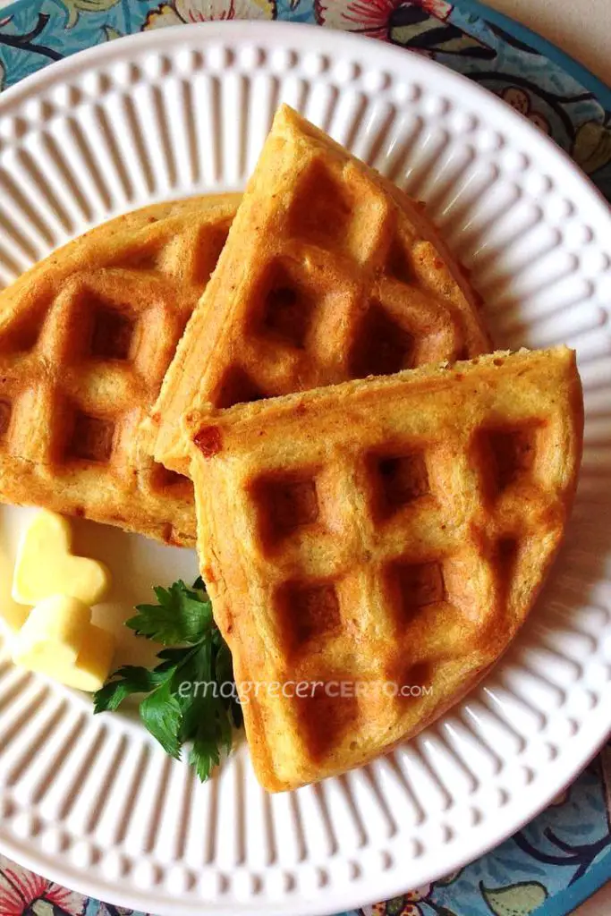 Waffle de queijo fit e sem glúten