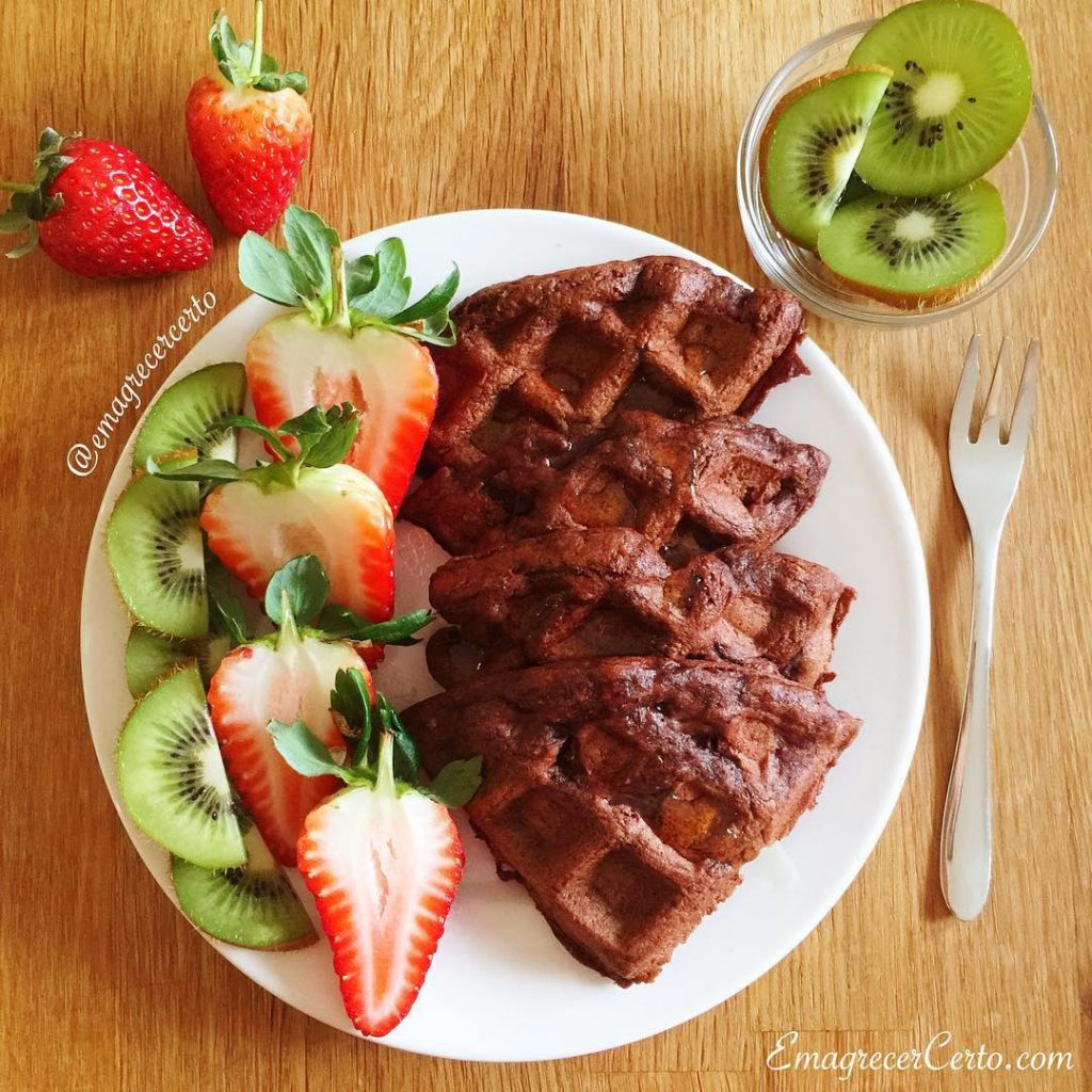 waffle funcional e vegano